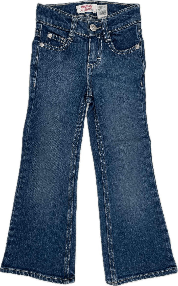 Girls Osh Kosh B'gosh Slim Bootflare Jeans - Size 4 - Jean Pool