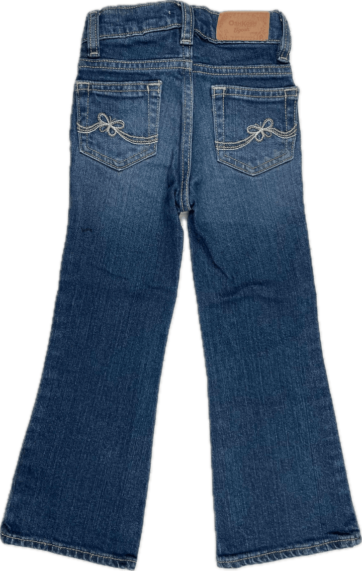 Girls Osh Kosh B'gosh Slim Bootflare Jeans - Size 4 - Jean Pool