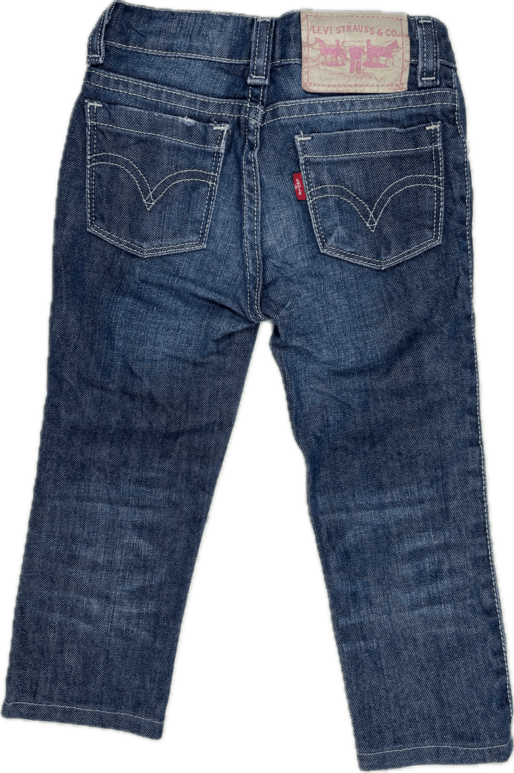 Girls Stretch Skinny Levis Jeans - Size 4 - Jean Pool