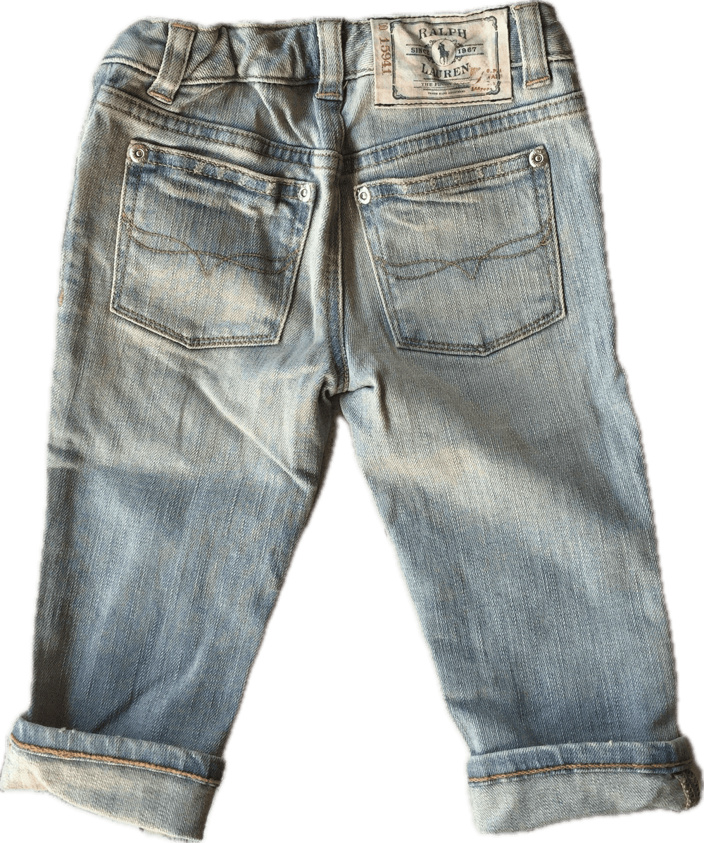 Ralph Lauren Crop Denim Jeans - Size 4T - Jean Pool