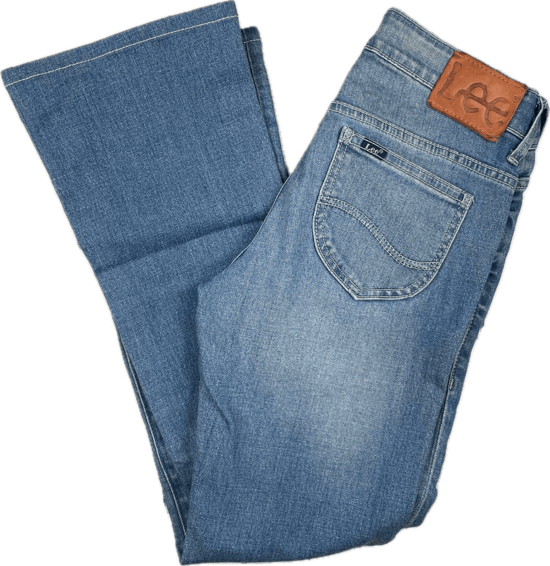 Lee Jeans Light Wash ' Bootcut L2 ' Stretch Jeans- Size 7 - Jean Pool