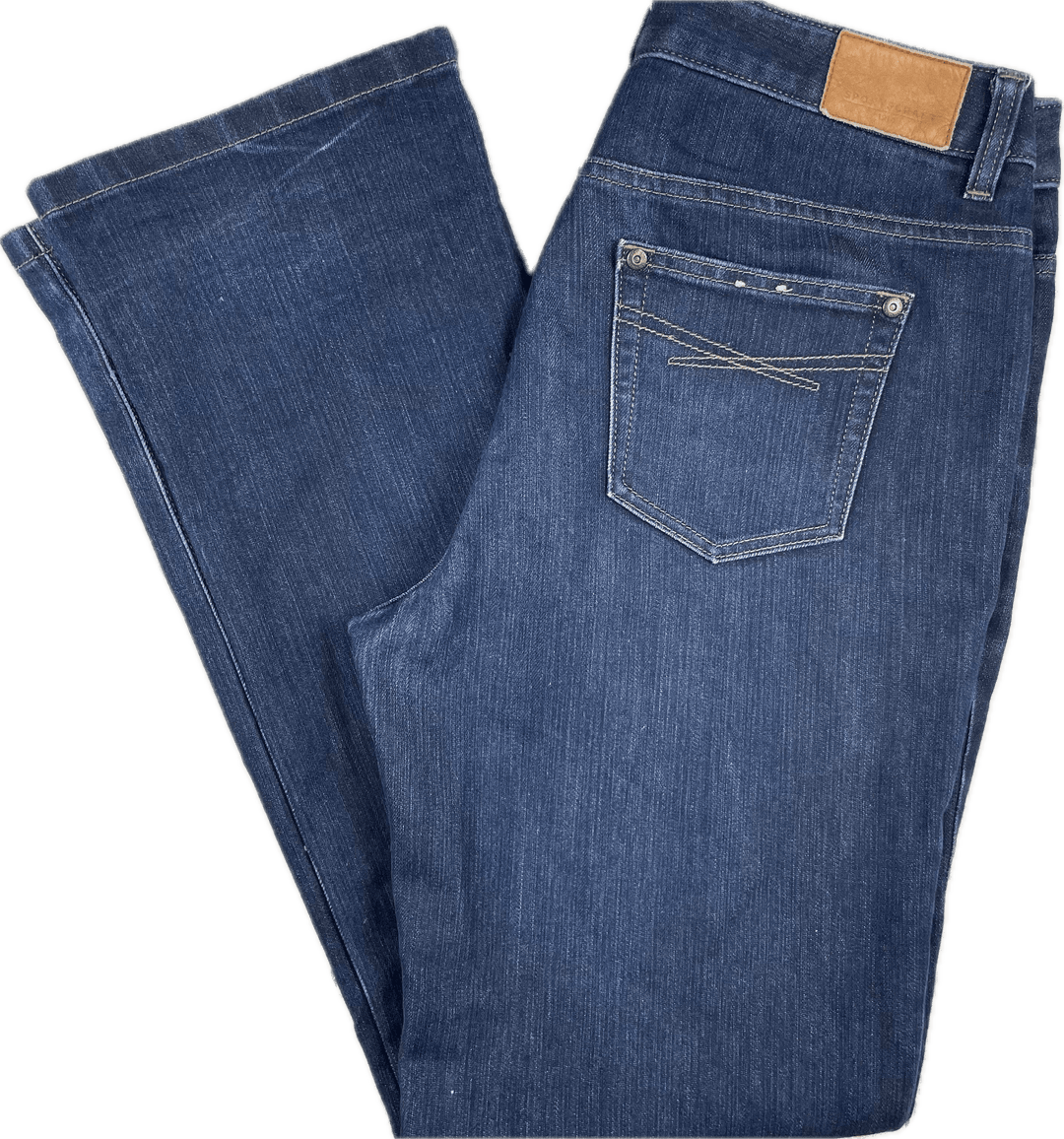Sportscraft 'Simone' Straight Leg Stretch Denim jeans - Size 11 - Jean Pool