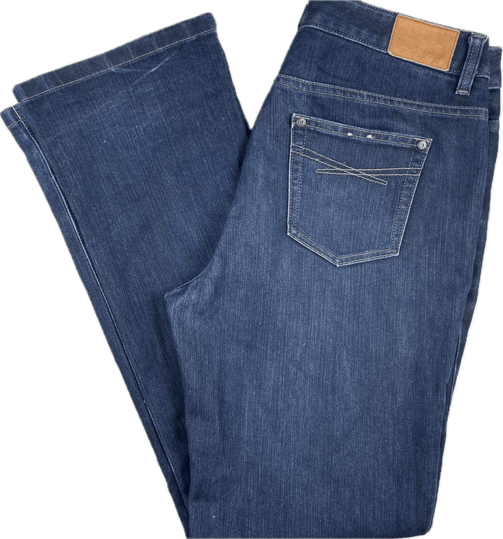 Sportscraft 'Simone' Straight Leg Stretch Denim jeans - Size 11 - Jean Pool