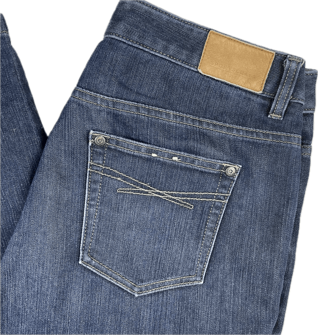 Sportscraft 'Simone' Straight Leg Stretch Denim jeans - Size 11 - Jean Pool