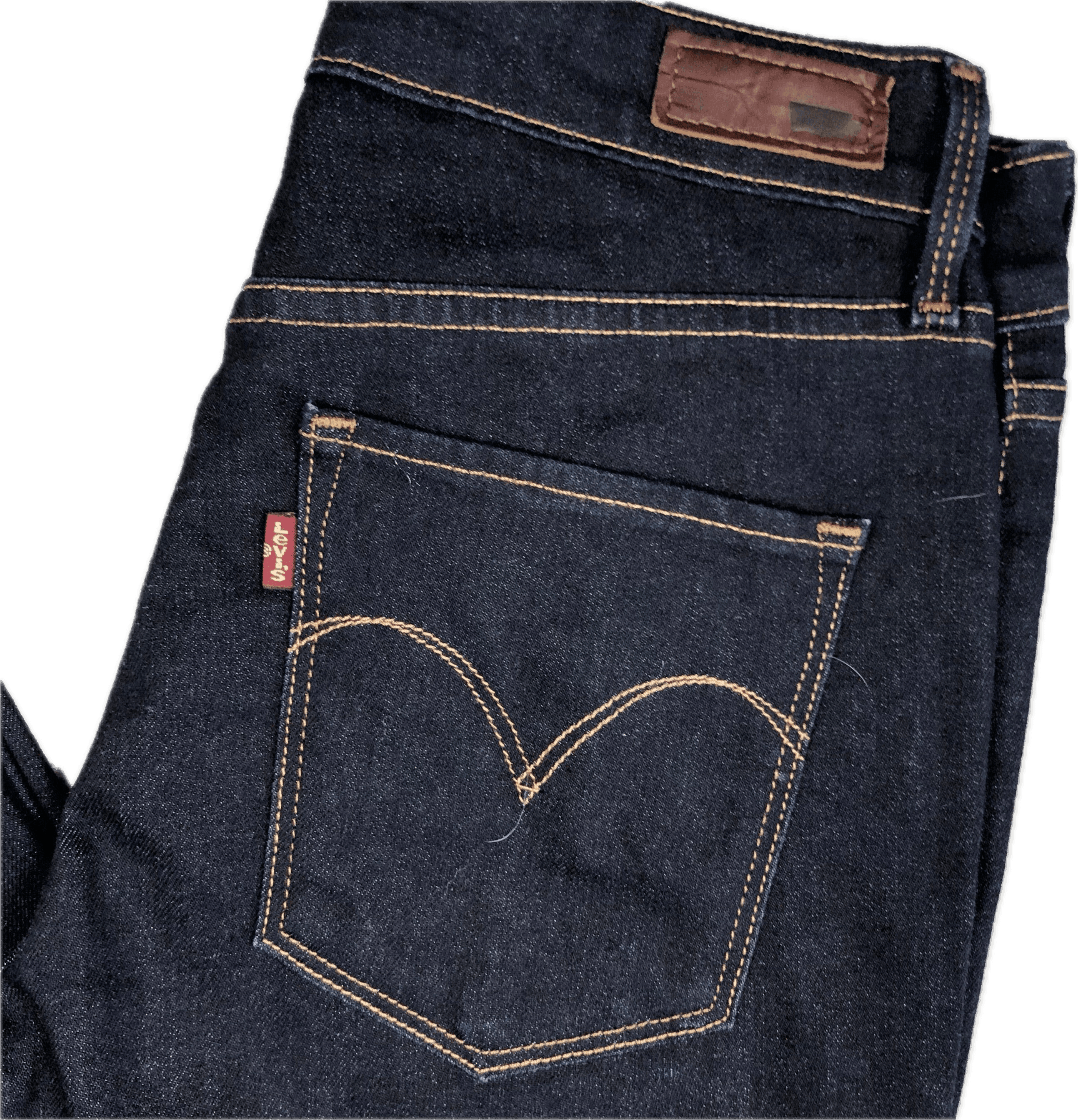 Levis Demi Curve Mid Rise Slim Stretch Denim Jeans Size 27 Jean Pool