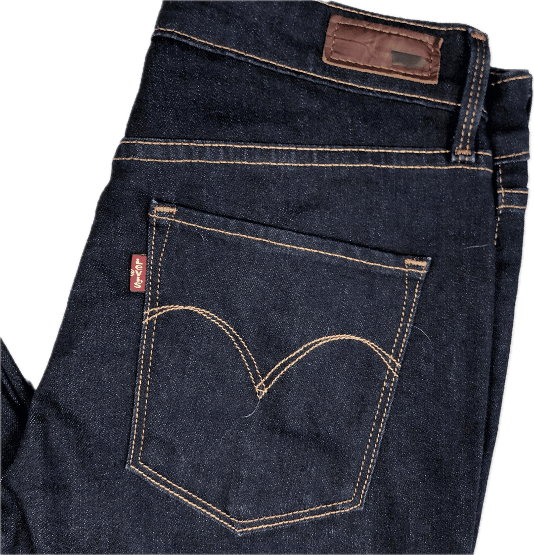 Levis Demi Curve Mid Rise Slim Stretch Denim Jeans- Size 27 - Jean Pool