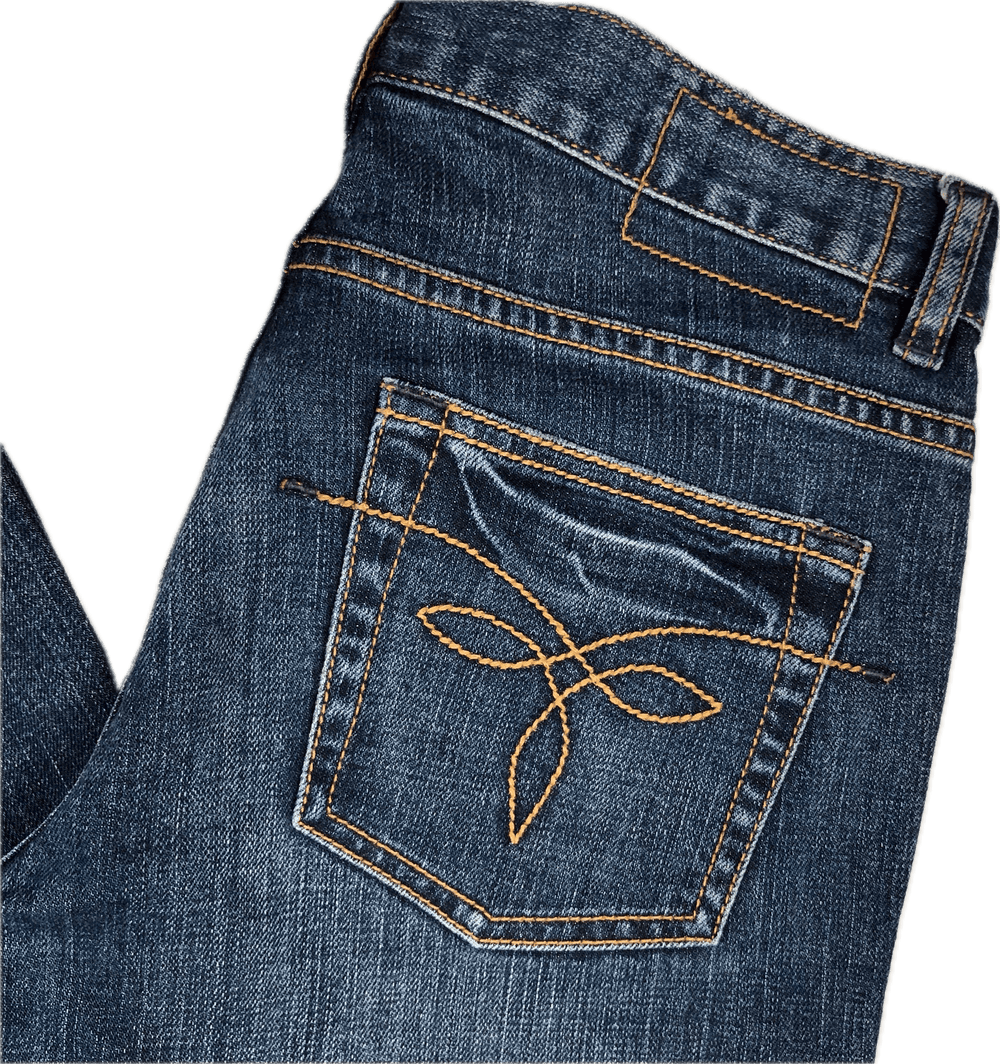 Ted Baker Ladies Boot Leg Denim Jeans- Size 8 - Jean Pool