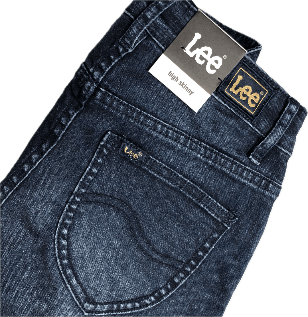 NWT - Lee 'High Skinny' Dark Wash Stretch Jeans RRP $129.95 - Size 7 - Jean Pool