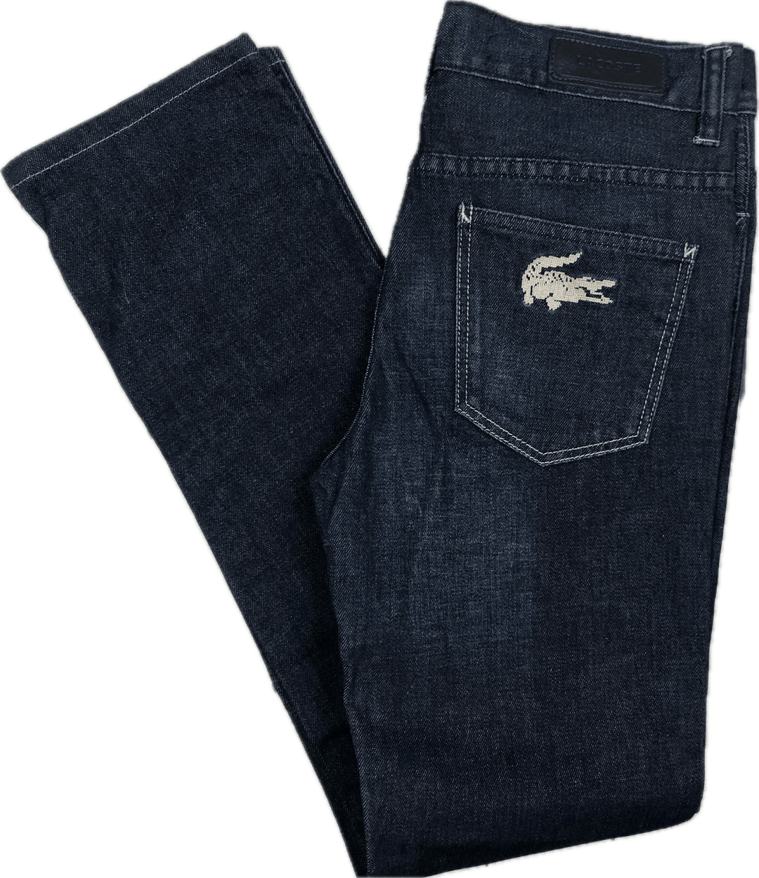 Ladies Lacoste Slim Stretch Denim Jeans - Size 28 - Jean Pool