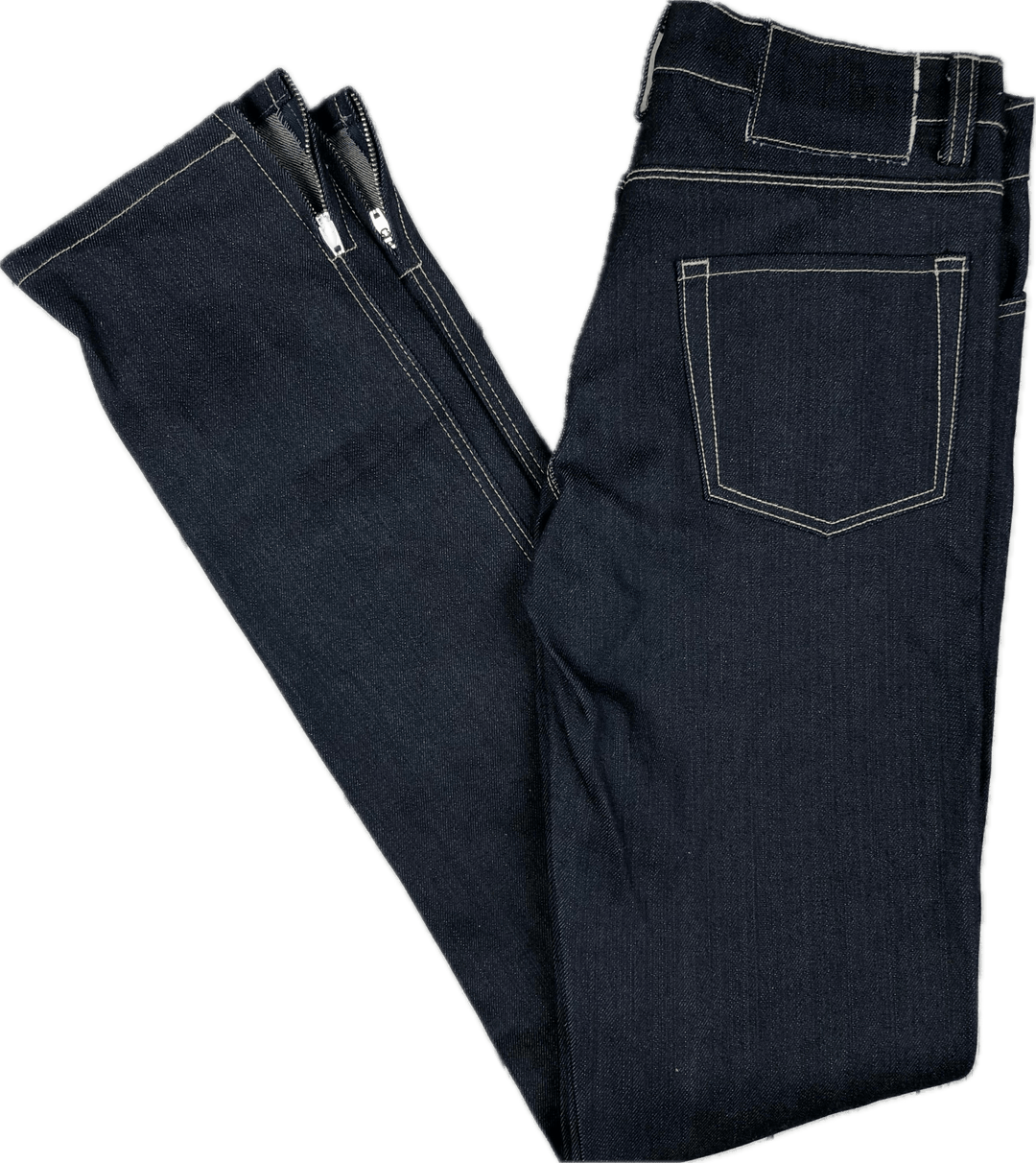 Tsubi Dark Wash Super Skinny Ankle Zip Jeans- Size 6 - Jean Pool