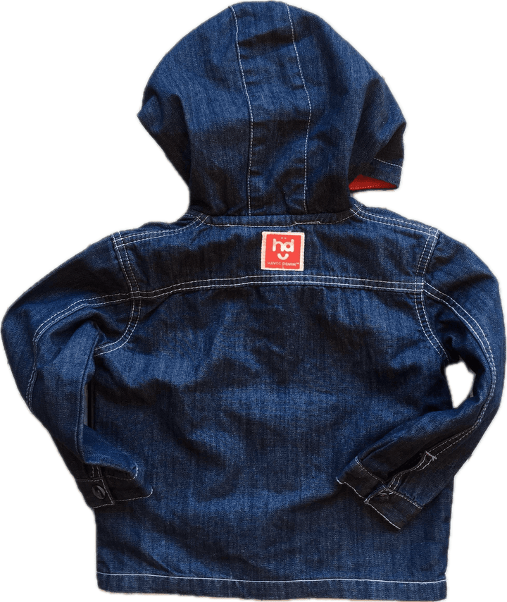 Havoc Denim Lined Hoody - Size 3 - Jean Pool