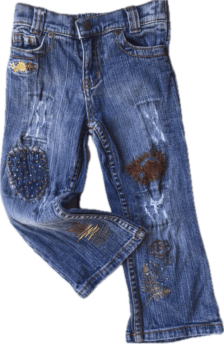 Guess Girls Embroidered Patch Jeans - Size 3 - Jean Pool