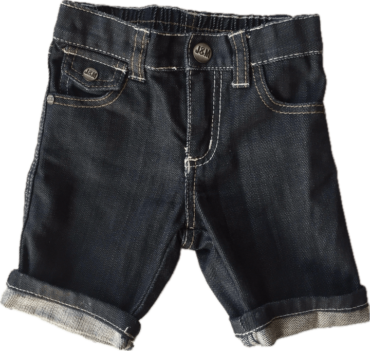 Jack & Milly Baby Boys Denim Shorts- Size 0 - Jean Pool