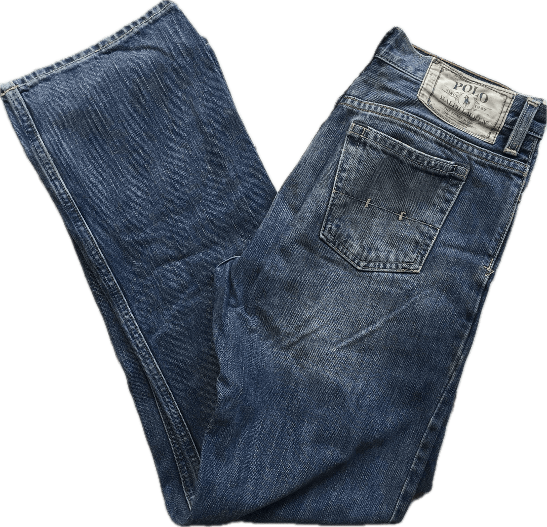 Ralph Lauren Polo Logo Denim Jeans - Size 29" ( 20 Youth) - Jean Pool