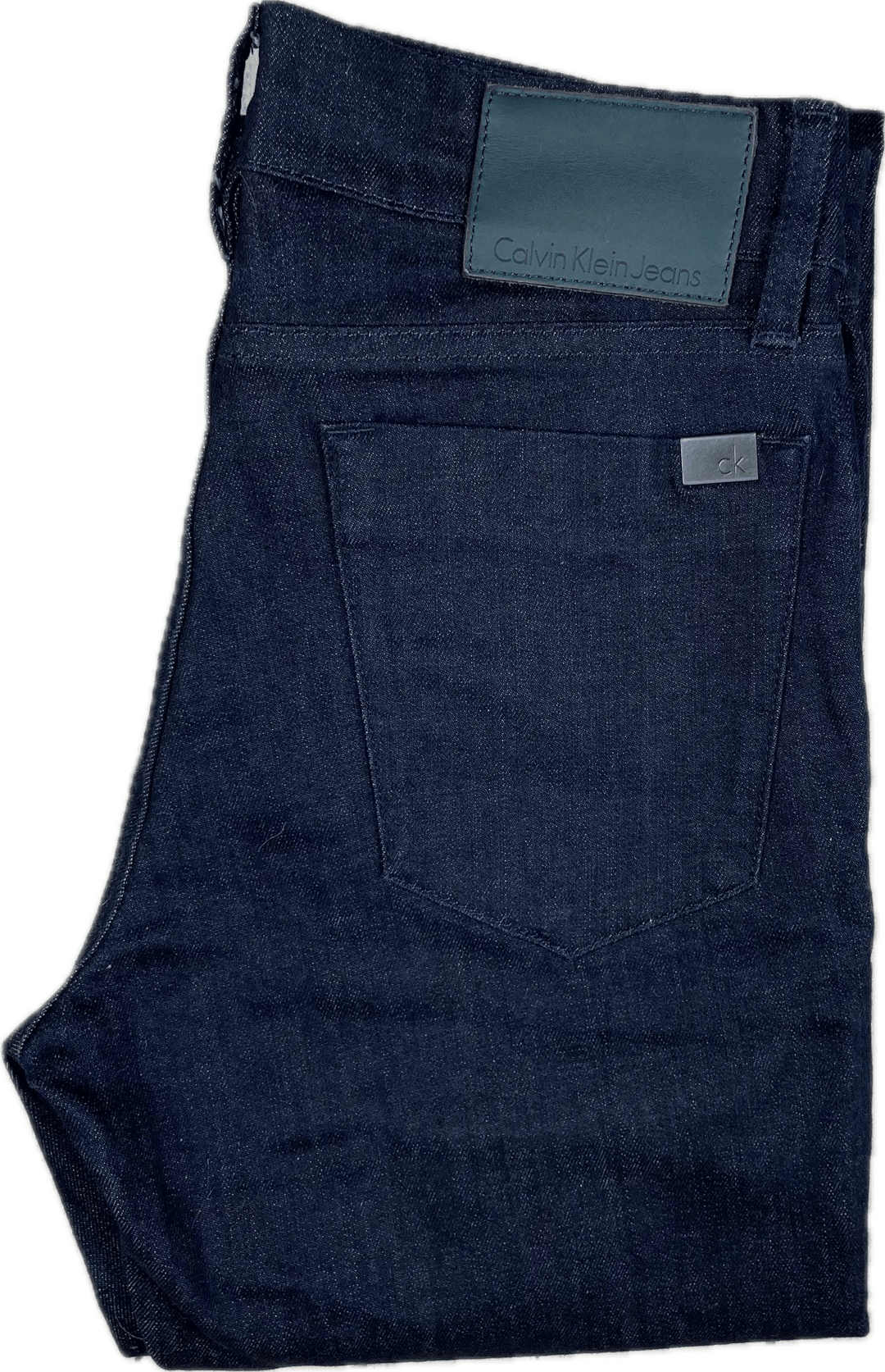 Calvin Klein Slim Straight Dark Wash Jeans - Size 28/34 - Jean Pool