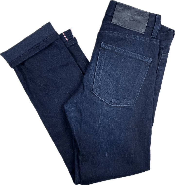 Naked & Famous Indigo Stretch Selvedge 'Super Skinny Guy' Jeans Made in Canada - Size 29 - Jean Pool