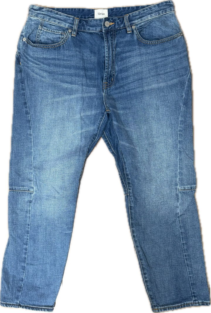 Morrison Panelled Leg Boyfriend Crop Jeans -Size 31