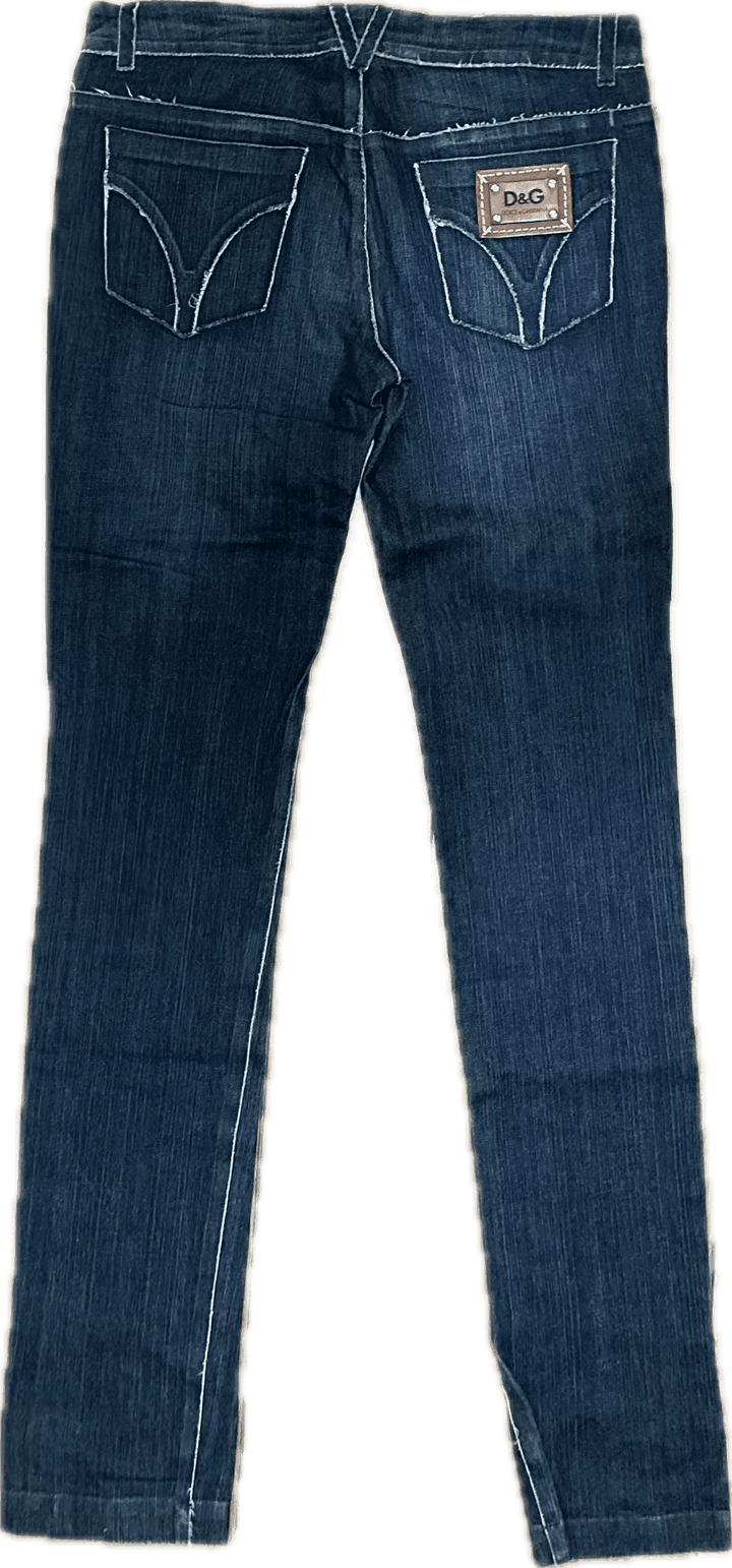 Dolce & Gabbana D&G Raw Seam 'Cute' Jeans - Size 28 - Jean Pool