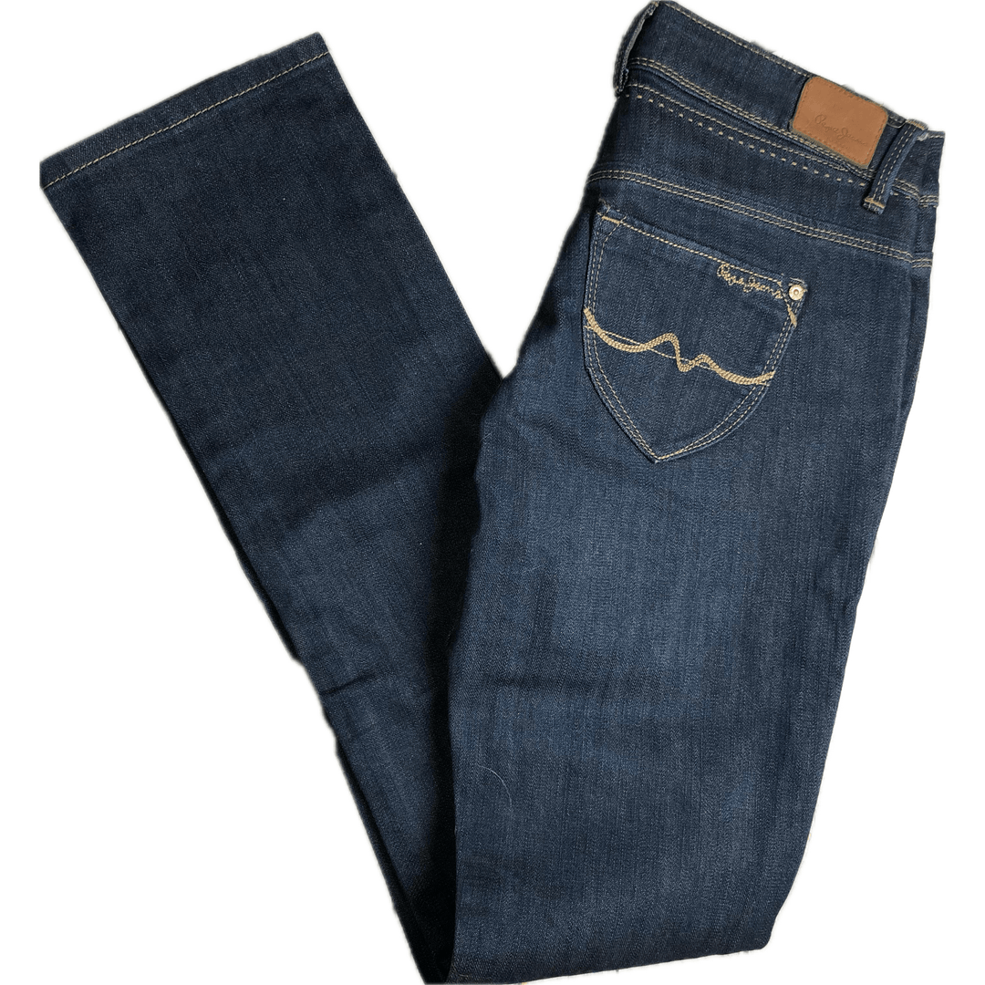NWT -Pepe 'Elite' Ladies Low Rise Straight Jeans- Size 26/32 - Jean Pool