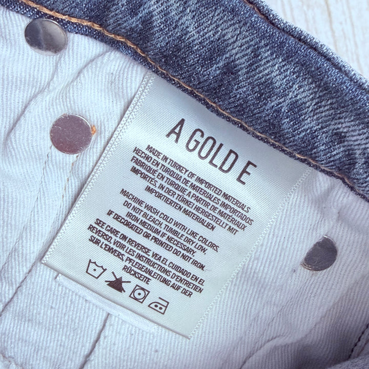 AGOLDE 'Sophie' High Rise Skinny Busted Knee Jeans- Size 26
