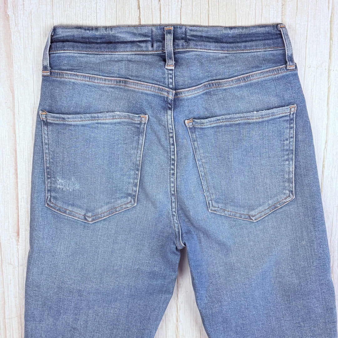 AGOLDE 'Sophie' High Rise Skinny Busted Knee Jeans- Size 26