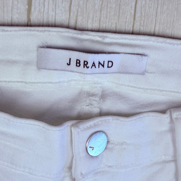J Brand 'Skinny Leg' Mid Rise White Jeans - Size 26