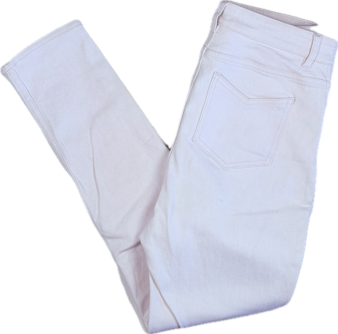 J Brand 'Skinny Leg' Mid Rise White Jeans - Size 26