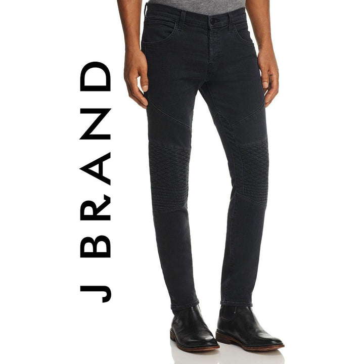 NEW- J Brand Mens Straight Leg Moto Jeans- Size 32 - Jean Pool