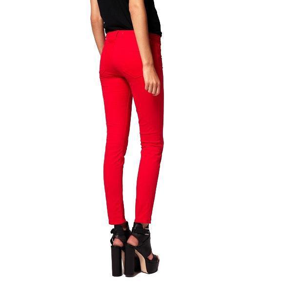 J Brand Bright Red 'Skinny Leg' Jeans - Size 27 - Jean Pool