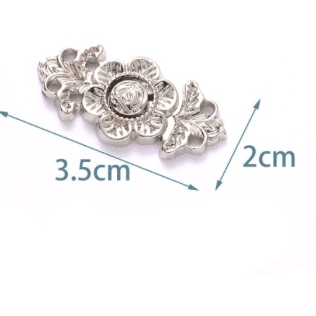 Flower Waist Cinch Set Silver Design Repair Kit - Jean Pool