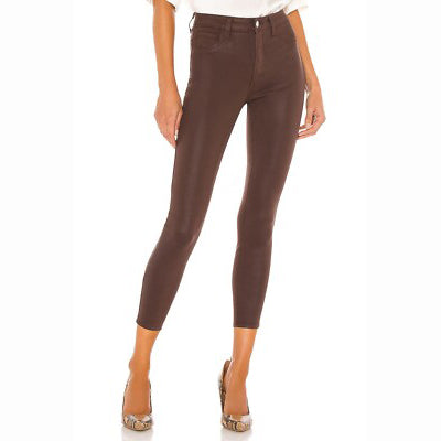 L'Agence 'Margot' Skinny Chocolate Crop Jeans- Size 26