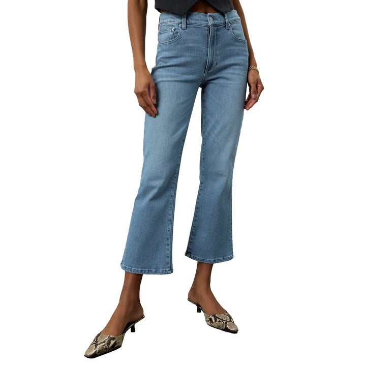 NWT- LE JEAN 'Bella' Mid Rise Crop Kick Flare Jeans  -Size 27