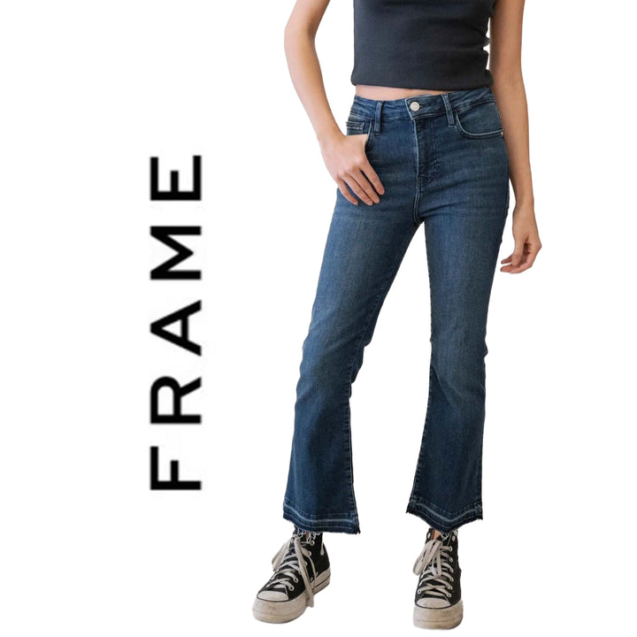 NWT- Frame Denim 'Le Crop Mini Boot' Moonstone Jeans  -Size 23