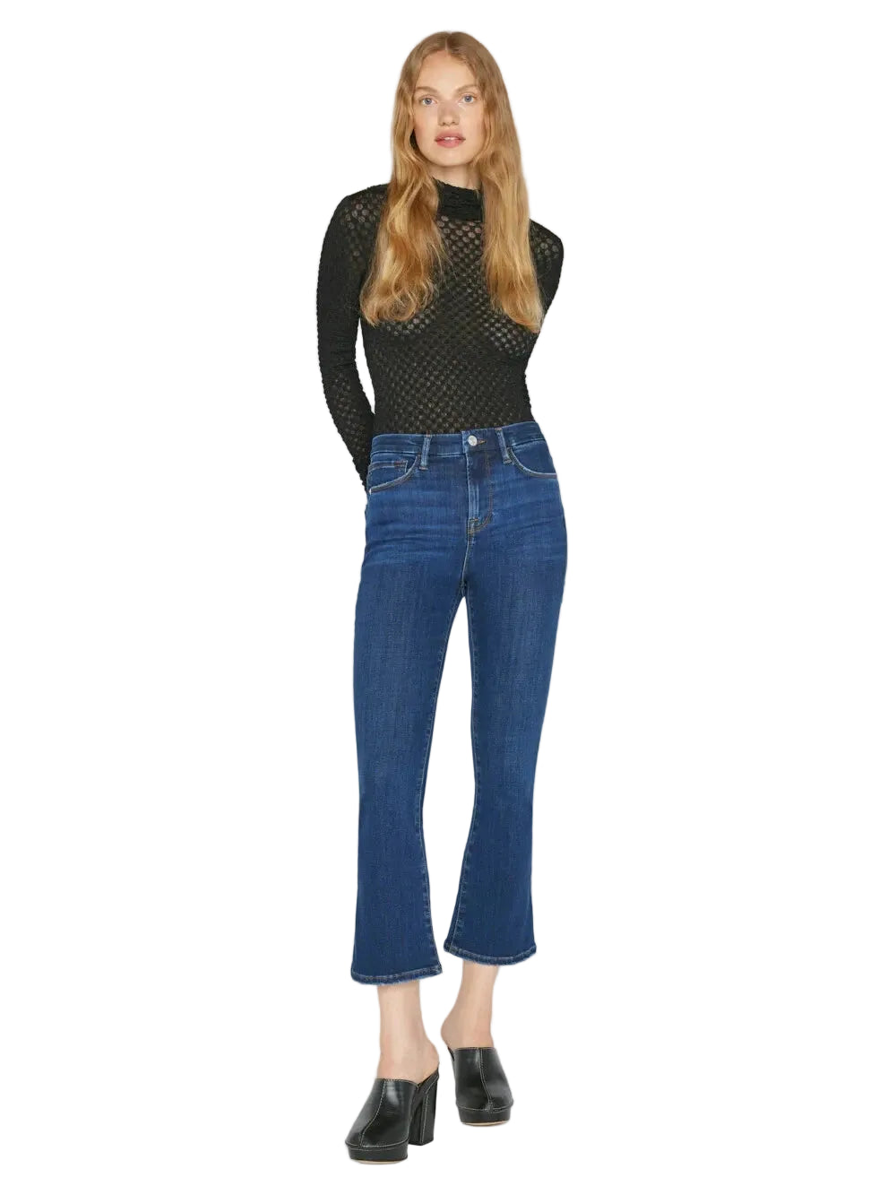 NWT- Frame Denim 'Le Crop Mini Boot' Majesty Jeans  -Size 34" or 16