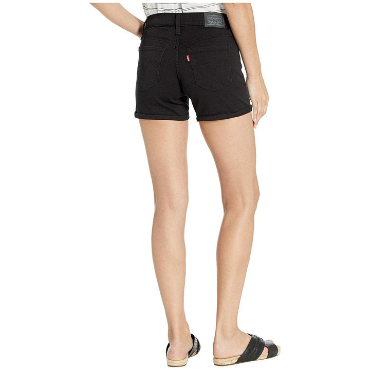 Levis Ladies Black Mid Length Shorts  - Size 26