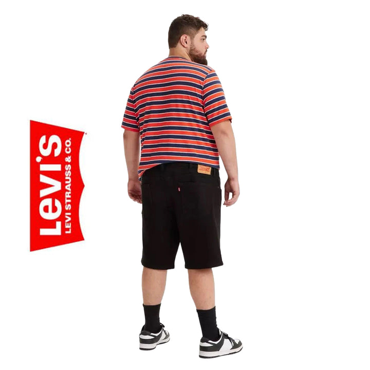 NWT- Levis 405 Mens Black Denim Shorts B&T -Size 54"