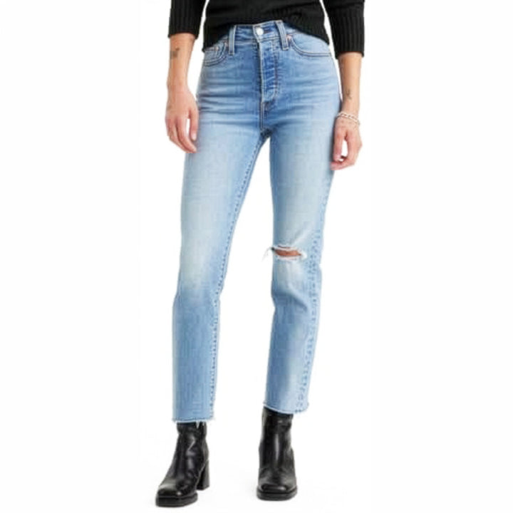 Levis ‘Wedgie Straight’ Ladies Button Fly Denim Jeans   - Size 30