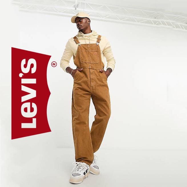 NWT-Levis Workwear Capsule Ginger Tan Overalls -Size XL - Jean Pool