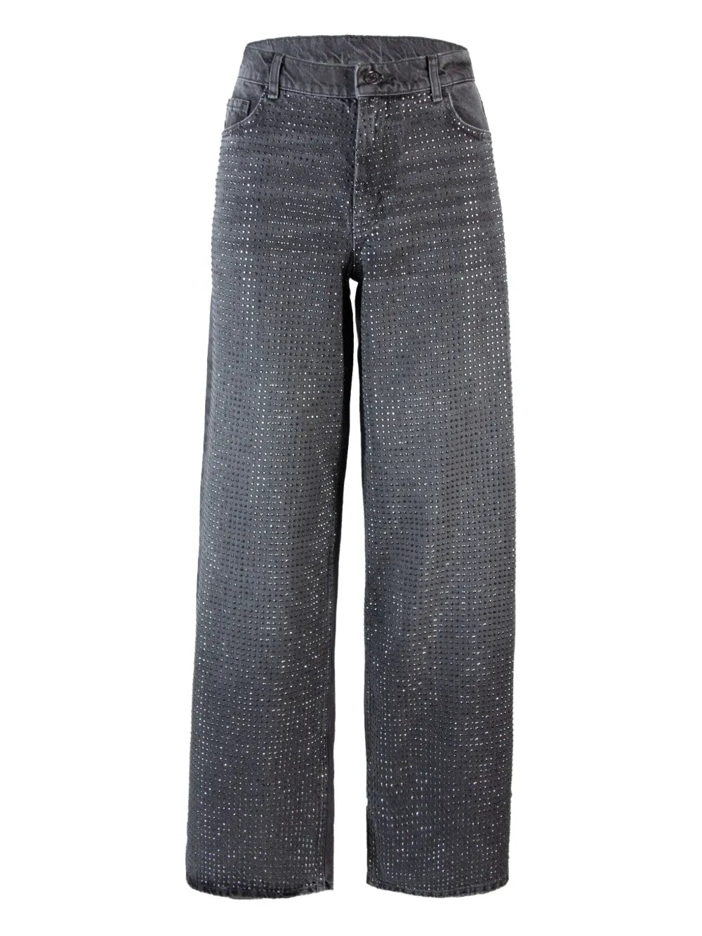 NWT - Liu-Jo Italy Stunning Crystal Front Mom Jeans - Size 28