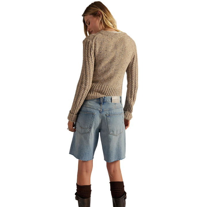 NWT- We the Free 'Montana' Cowgirl Blues Denim Shorts- Size 28