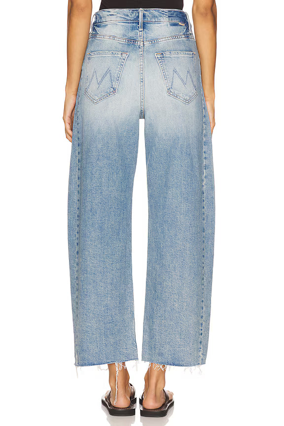 NEW - Mother Superior 'The Half- Pipe Ankle Fray' Barrel Jeans - Size 30