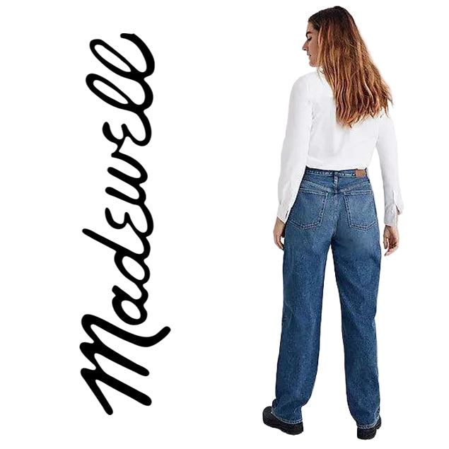 NWT- Madewell Ladies Baggy Straight Jeans- Size 29"