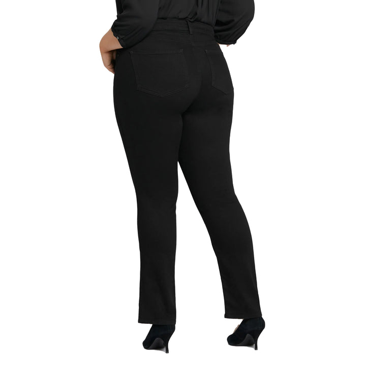 NWT- NYDJ 'Lift & Tuck' MARILYN Black Straight Leg Jeans -Size 12US suit 16AU