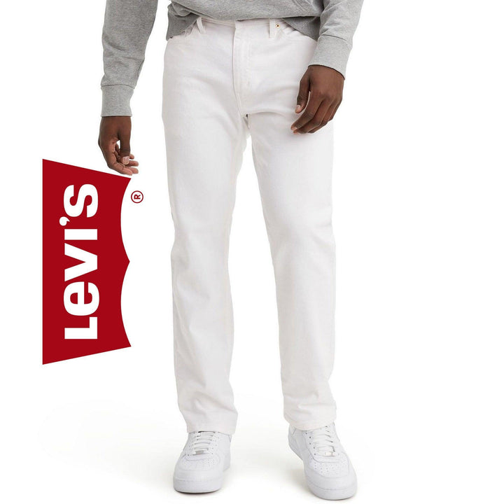 NWT - Levis 501 Original Stretch Button Fly White Jeans B&T - Size 42/30 - Jean Pool