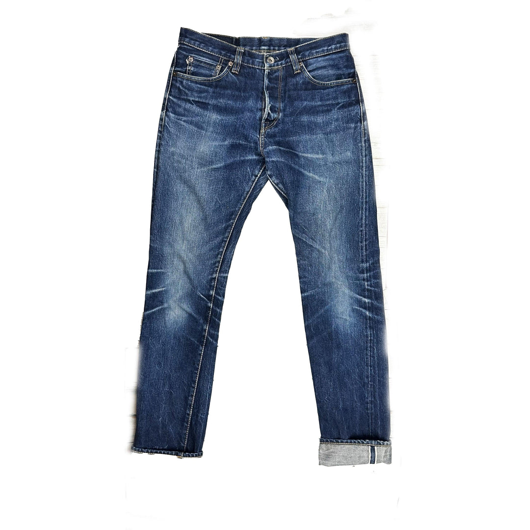 Mischief Aged Selvedge Denim Straight Jeans - Size 32