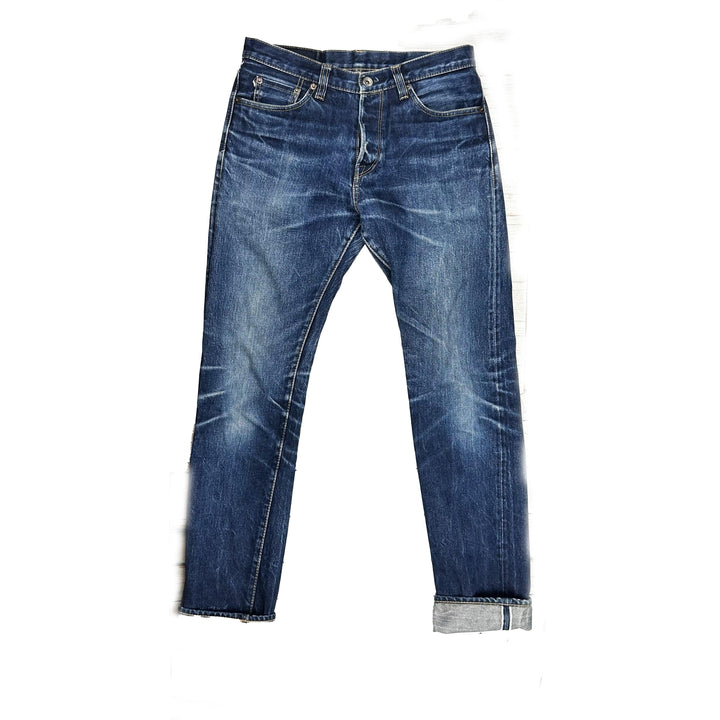 Mischief Aged Selvedge Denim Straight Jeans - Size 32