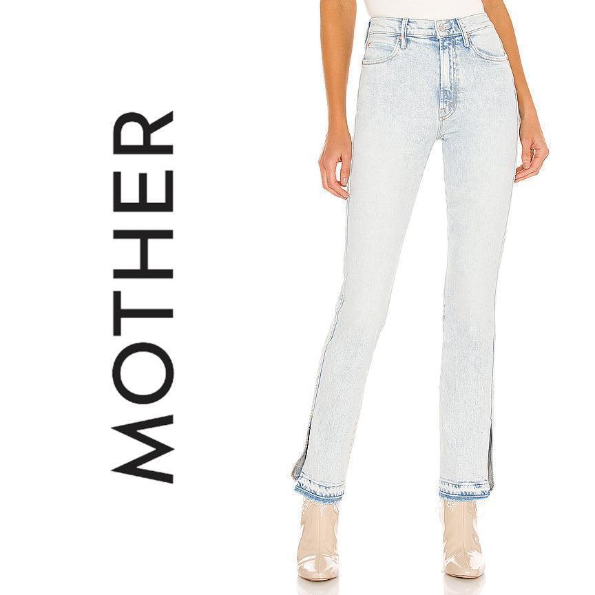 Mother The hotsell Glass Slipper The Stunner Zip Ankle Step Fray White Jeans Size 28