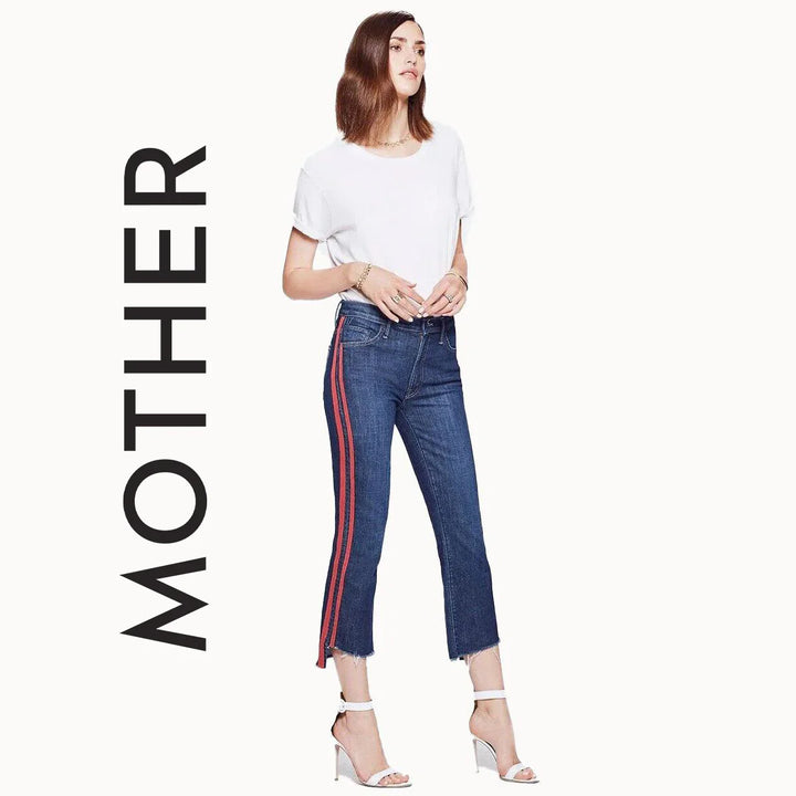 NWT- Mother 'The Insider Crop Fray'  Speed Racer Jeans - Size 23