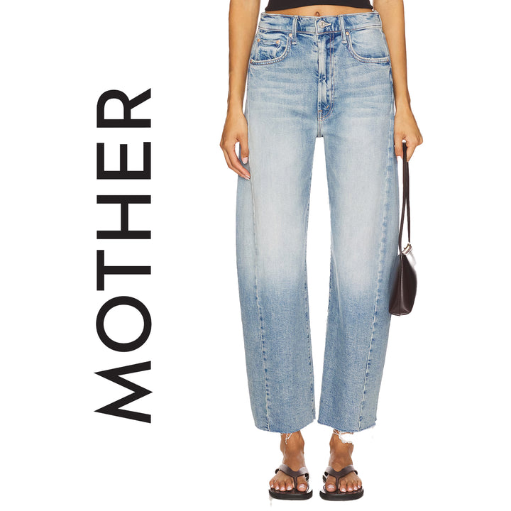 NWT - Lil' Mother Superior 'The Half- Pipe Ankle Fray' I Confess Barrel Jeans - Size 33