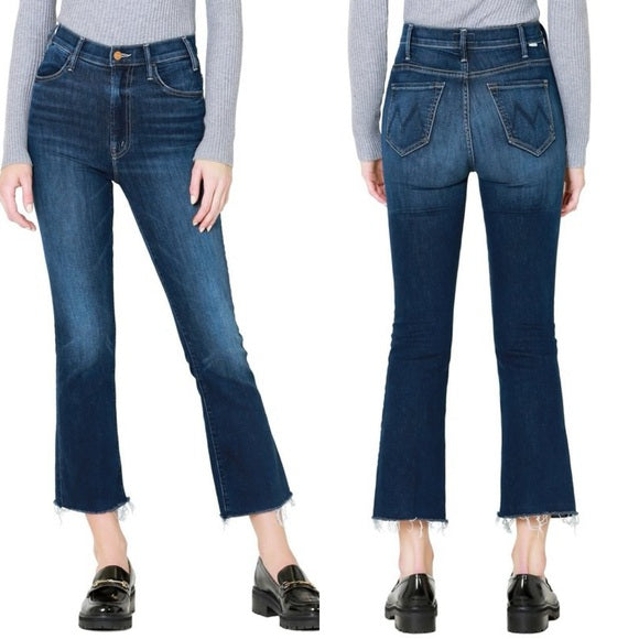 Mother 'The Hustler Ankle Fray' Boot Crop Jeans - Size 26